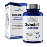 1MD Nutrition frasco delantero de CholestMD mostrando etiqueta clara y beneficio de apoyo general