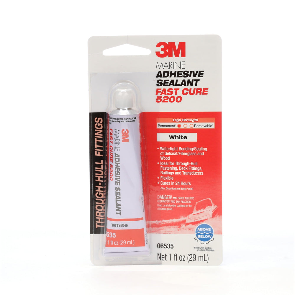 3M tubo Fast Cure 5200 vista frontal mostrando marca y formato útil
