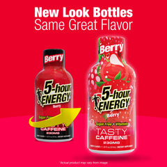 5-hour ENERGY botellita en mano mostrando la escala y portabilidad