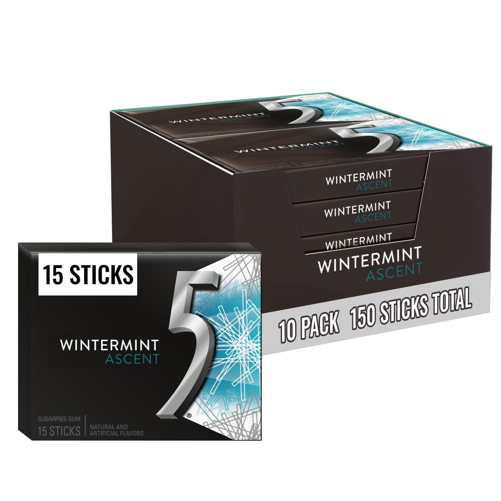 5 Gum envase frontal mostrando diseño moderno y frescura
