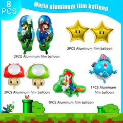 88xiaoyun globos Super Mario en centro de mesa, crean ambiente festivo instantáneo
