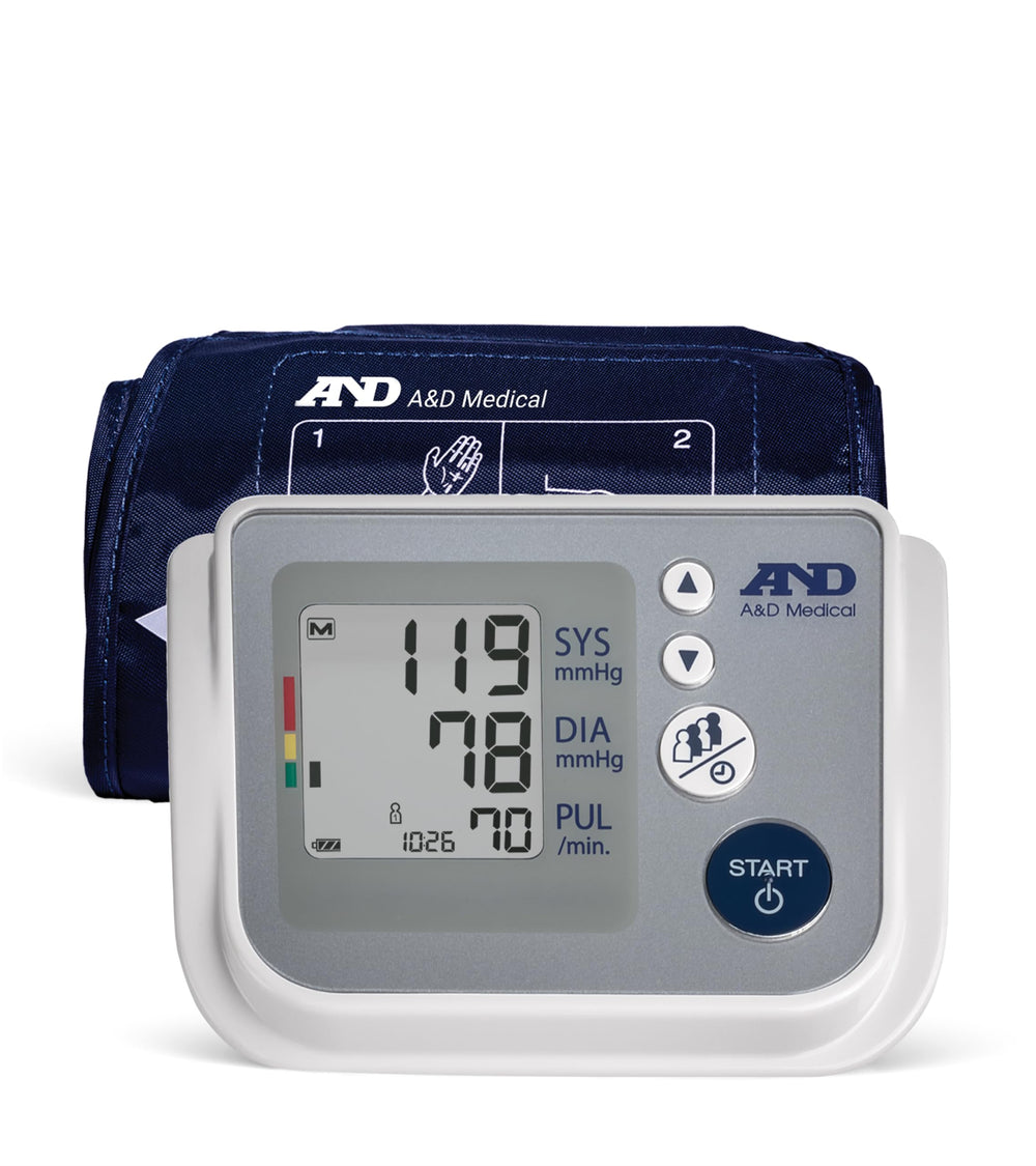 A&D Medical vista frontal del monitor con pantalla visible y diseño fácil de usar