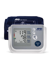 A&D Medical vista frontal del monitor con pantalla visible y diseño fácil de usar