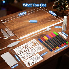 ABCOOL niños usando el tablero LED fomentando creatividad y juego