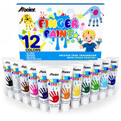 ABEIER frontal del envase con 12 colores y presentación segura para niños