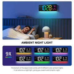 Abovsare base con luz ambiental multicolor creando ambiente nocturno