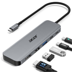 Acer hub frontal mostrando puertos para organizar conexiones