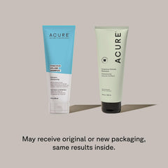Acure textura de espuma del shampoo para limpieza suave y volumen