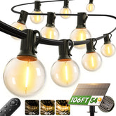 addlon vista frontal del paquete mostrando las luces solares y accesorios