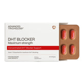 Advanced Trichology envase frontal mostrando dosis diaria y marca