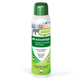Advantage botella frontal mostrando etiqueta y dosis clara para control de pulgas