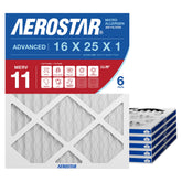 Aerostar empaque frontal 6 pack mostrando tamaño y beneficio de repuestos