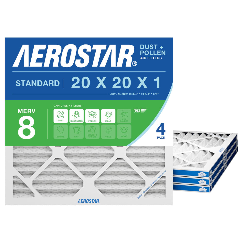 Aerostar front packaging 4 pack showing product and benefits
