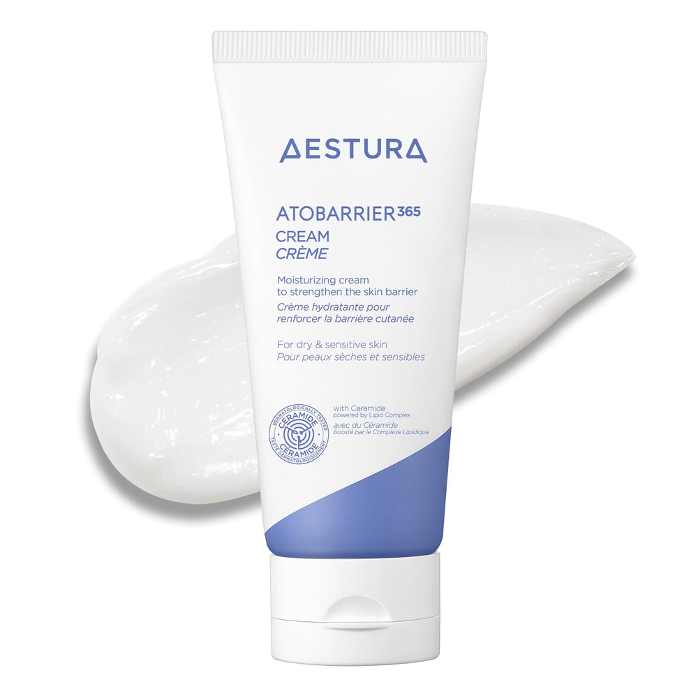 AESTURA envase frontal de ATOBARRIER365 mostrando diseño y tamaño