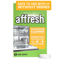 Affresh paquete frontal de 12 tabletas mostrando contenido y facilidad de uso