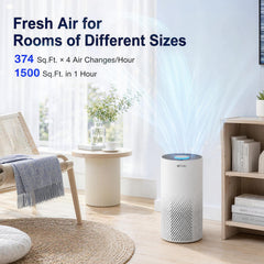 Afloia panel de controles con botones claros para temporizador y velocidades, fácil manejo