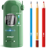 AFMAT PSX5 vista frontal mostrando apertura y expulsión automática, seguridad escolar