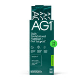 AG1 empaque frontal del pack viaje mostrando portabilidad y conveniencia