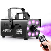AGPTEK vista frontal de la máquina de humo con salida potente