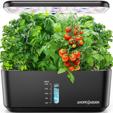 Ahopegarden vista frontal del kit de 10 pods, cultivo eficiente en casa