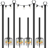 AILBTON poste frontal del pack de 4 mostrando diseño y altura, aporta soporte fiable