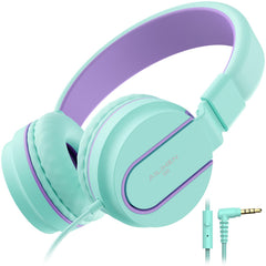 AILIHEN I35 vista frontal del producto con diseño verde y morado, cómodo para niños