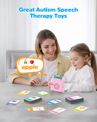 Airbition niña usando el lector fomentando autonomía y aprendizaje