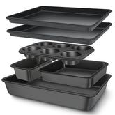 AIVIKI set frontal completo mostrando las seis piezas, versatilidad en la cocina