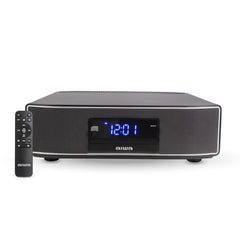 AIWA vista frontal del altavoz mostrando diseño y control, audio potente