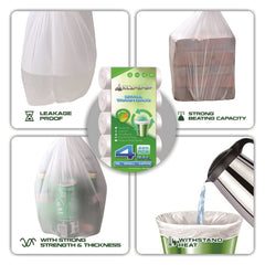 Aklyaiap primer plano de la textura y grosor que previene roturas al cargar basura