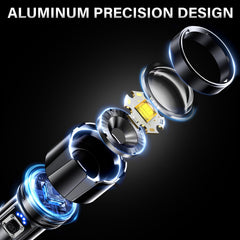 AKNEAR primer plano de LED y lente que destaca rendimiento luminoso superior