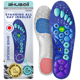 Akusoli empaque frontal mostrando plantillas y beneficio confort