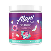 Alani Nu frasco frontal mostrando diseño y tamaño, atrae compradores