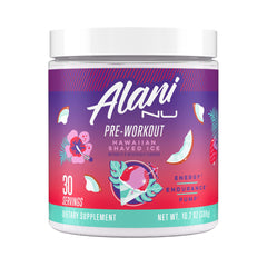 Alani Nu frasco frontal mostrando diseño y tamaño, atrae compradores