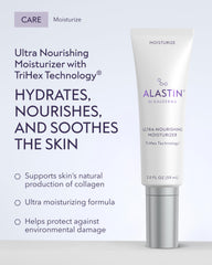 ALASTIN textura cremosa en close-up que ilustra hidratación rica