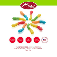 Albanese gomitas servidas en plato para fiestas, fácil de compartir