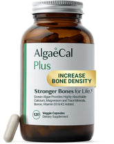 ALGAECAL envase frontal mostrando 120 cápsulas y beneficios esenciales