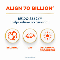 Align etiqueta con Probiotic 35624 para respaldo científico visible