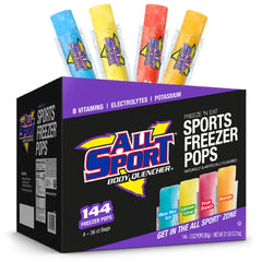 All Sport paleta frontal del paquete mostrando variedad y frescura