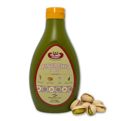 Alma Gourmet bote de pistacho vista frontal y tamaño práctico