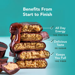 ALOHA barra abierta con chips de chocolate, sabor indulgente y nutritivo