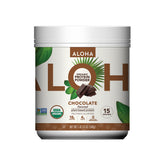 ALOHA frente del envase chocolate mostrando etiqueta orgánica y reciclable