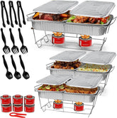 ALPHA LIVING chafing dish frontal montado, apariencia profesional y lista para servir