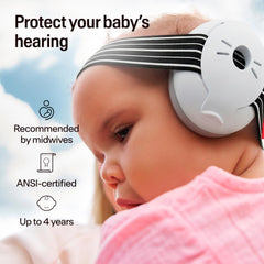 Alpine Muffy Baby detalle de las capas de espuma para reducción de ruido