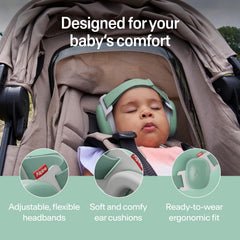 Alpine Hearing Protection Muffy Baby puesta en cochecito, reduce ruido en viajes