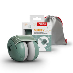 Alpine Muffy Baby vista frontal mostrando ajuste cómodo