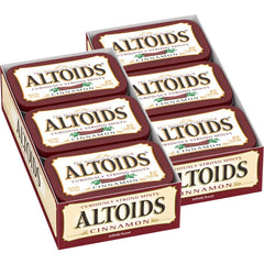 Altoids lata frontal mostrando diseño clásico y fácil transporte