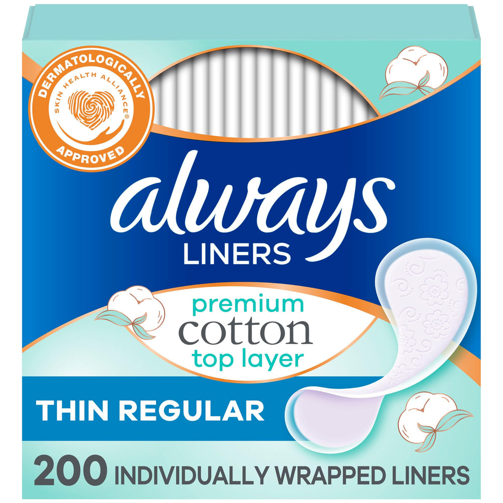 Always envase frontal 200 unidades que muestra cantidad y diseño práctico