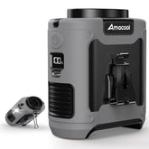 AMACOOL ventilador de cintura vista frontal con clip, sujeción segura