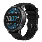 Amazfit Active Max vista frontal mostrando la esfera y legibilidad mejorada